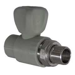 Кран 25-3/4 для радиатора прямой ПП Vostok (серый)