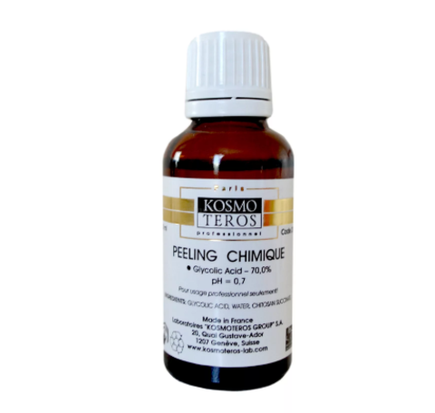 Гликолевый пилинг/ Peeling Chimique Glycolic Acid - 70%, (pH - 0,7) Kosmoteros, 30 мл