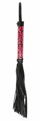 Аккуратная плетка с красной рукоятью Passionate Flogger - 39 см. - 