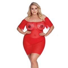 Сексуальное красное платье Camari большие размеры до 64