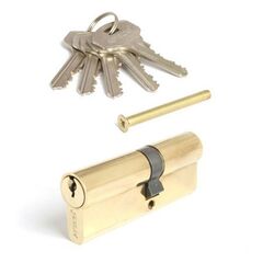 Личинка замка двери Apecs, SC-80(35\45)-Z-G/G, 80 мм, золото