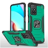 Противоударный чехол Strong Armour Case с кольцом для Xiaomi Redmi 10 (Зеленый)