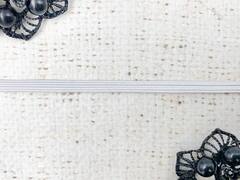 Резинка продежка, ш. 0,4 см, белый