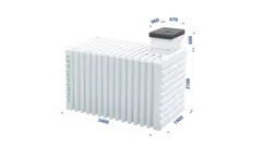 Погреб Т 3500 Тингард 12000 л.(3400x1900x2700см;950кг;белый) - арт.553974