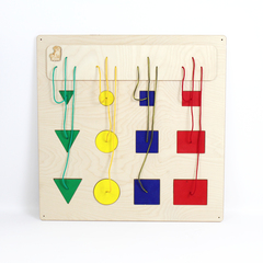 Бизиборд настенный Геометрические фигуры серия СКАНДИК