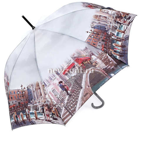 Зонт-трость женский Lamberti мосты Венеции, полуавтомат