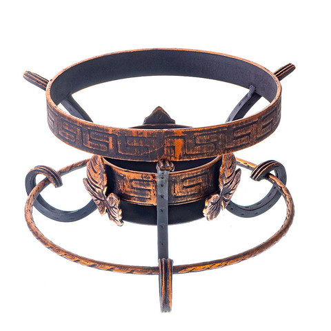 Кованая подставка садж шёлковый путь декор с кольцом