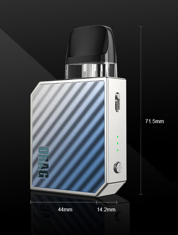 Размеры устройства Voopoo Drag Nano 2 Pod 800mAh Kit