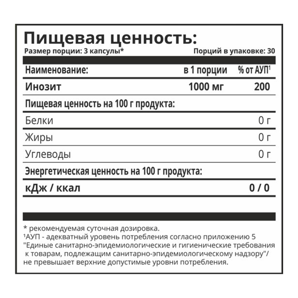 Инозитол, Inositol, 1Win, 90 капсул купить по выгодной цене в Москве со  скидками | Велнес маркет Pure-Store