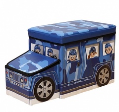 Коробка для хранения игрушек и вещей Blonder Home Jeep Blue BJP/88