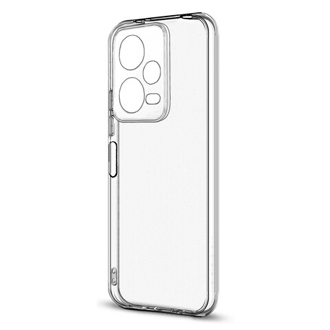 Силиконовый чехол TPU Clear case с защитой камеры (толщина 2.0 мм) для Xiaomi Poco X5 (Прозрачный)