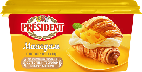 Президент Сыр плавленный 400гр Маасдам 45%