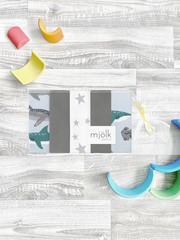 Набор платочков-слюнявчиков Mjölk Акулы