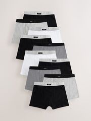 Трусы для мальчика Next AA9-672, 10 шт., Черный, Белый