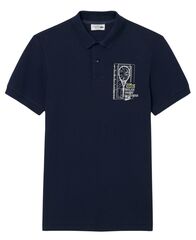Теннисное поло Lacoste Rolex Paris Masters Edition - navy blue