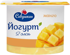 Йогурт 120г Манго двухслойный 2%