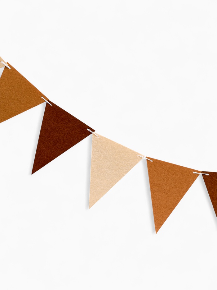 Гирлянда-флажки из фетра, «Зайка», 12 флажков (17*16 см*1,6 м)