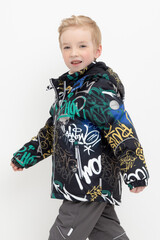 куртка  для мальчика  ВК 36089/н/4 ГР ( 92-122)