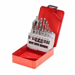 Набор метчиков однопроходных M3 -M12 HSS-G DIN352 (+ вороток, сверла) 15пр Ruko 245004