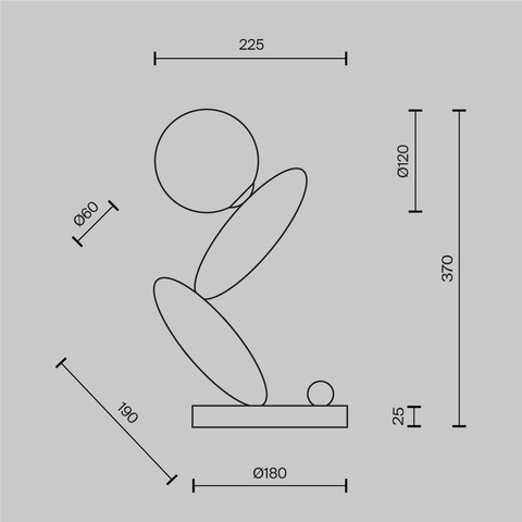 Настольная светодиодная лампа Maytoni Resonance MOD482TL-L6C3K