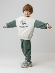 брюки  для мальчика  КР 400861/темно-зеленый 5611 к606