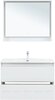 Aquanet 340155 Тумба с раковиной Милан 100 цв. белый глянец (340155)