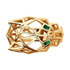 019409 - Кольцо ПАНТЕРА из золота 585 пробы крупное