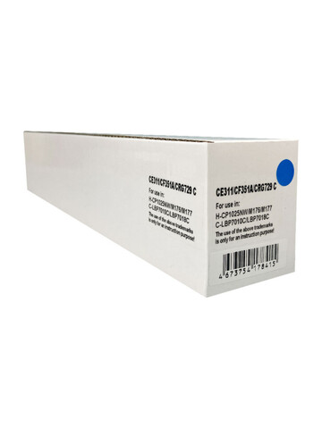 Совместимый картридж CE311A, CF351A, Canon 729 1K Cyan Aquamarine