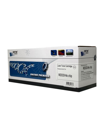Совместимый картридж UNITON Premium W2033X (415X) для HP Color LJ M454, M455, MFP M479 пурпурный (6K) (БЕЗ ЧИПА)