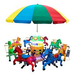 Детская карусель «Лошадки», 3,5×3,5×2,8 м