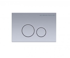 Nofer HYDROSMART 07813.S Панель смыва матовая из нерж.стали с круглыми клавишами фото