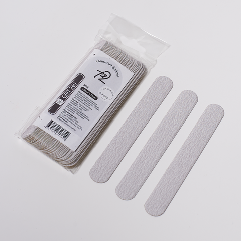 Ta2 | Сменные файлы (овал) 240 грит(130х18) тонкие 50шт