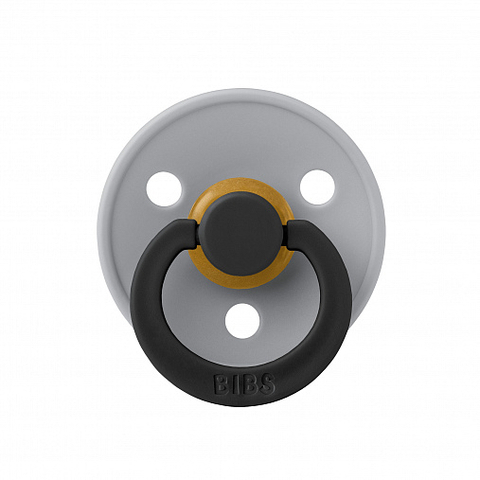 Пустышка латексная BIBS Studio - Fusion - Cloud/Black, 6-18 месяцев