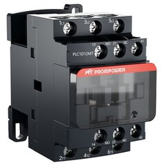 Контактор Prompower PLC1D12M7 серии Pulse, ток 12А, 3 полюса, доп контакт 1НО+1НЗ, катушка 230AC