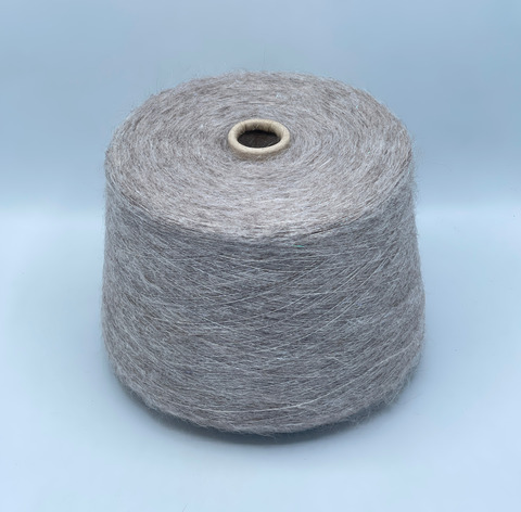 Filcom, Etereo,850м. 60% Супер кидмохер, 25% Шелк, 12% Беби альпака, 3% Меринос+рваный люрекс, Серо-коричневый,меланж(897), 39791
