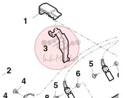 Рычаг оригинал для Sharp ARM236 / ARM276 MLEVP0101QSZZ