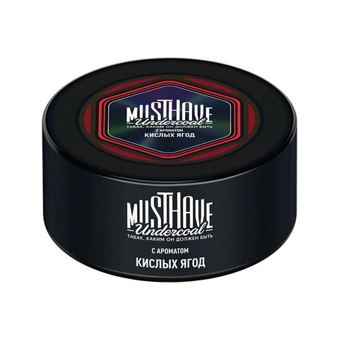 Табак для кальяна Must Have Undercoal 25гр - Sour Berries с ароматом Кислых ягод