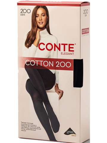 Колготки Cotton 200 XL Conte