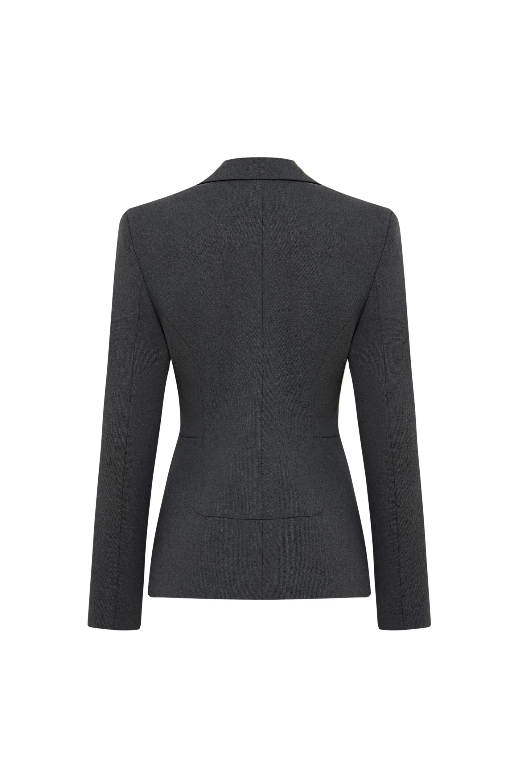 Жакет приталенный серый, Серый