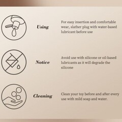 Силиконовая анальная пробка Flo от Drywell