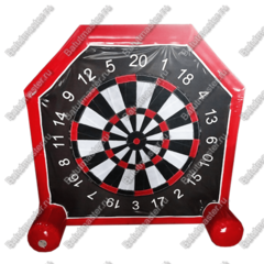 Надувной герметичный дартс «Мини» красный, диаметр 1,65 м, размер 1,65×1×1,65 м