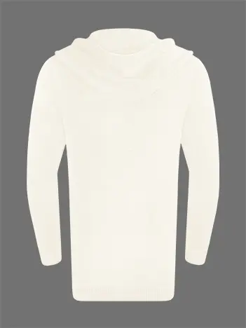 Кардиган с капюшоном из мягкой шерсти