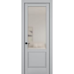 Купить Межкомнатная дверь керамик NC 10 шеллак серый остеклённая