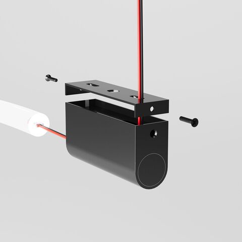 Накладные крепления для круглого гибкого неона Elektrostandard Full light FL 28101 черный