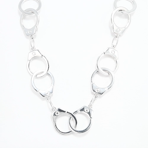 94070586- Колье из серебра Наручники SKLV x Клава Кока | USEX