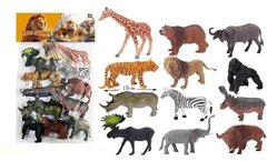 Набор диких животных бол 0656 42*26 12 животных