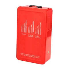 Набор метчиков машинных M3 -M12 HSSE DIN371/376 (B/4-5P, C/2,5P, + сверла) 21пр Ruko 245054