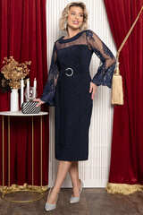 Платье вечернее Романтичный образ (темно-синее) П14970-18М LT Collection