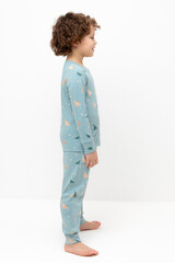 пижама  для мальчика  К 1552/турмалин,космические динозавры