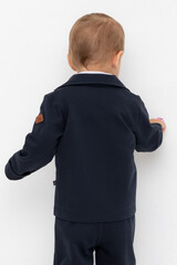 жакет  для мальчика  КР 302021/индиго к568